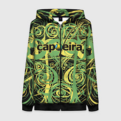 Толстовка на молнии женская Capoeira pattern, цвет: 3D-черный
