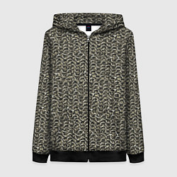 Женская толстовка на молнии Русская кольчуга