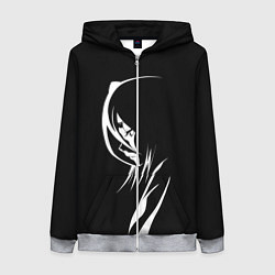 Женская толстовка на молнии Силуэт девушки Кучики Рукия