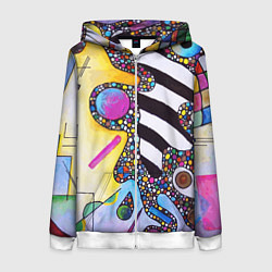 Женская толстовка на молнии Василий Кандинский Абстрактная композиция