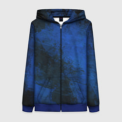 Женская толстовка на молнии Синий дым