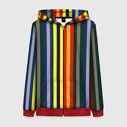 Женская толстовка на молнии Полосы школа чародейства и волшебства