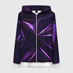 Женская толстовка на молнии Фиолетовый хрусталь
