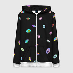 Толстовка на молнии женская Kaufmo Abstracted The Amazing Digital Circus, цвет: 3D-белый