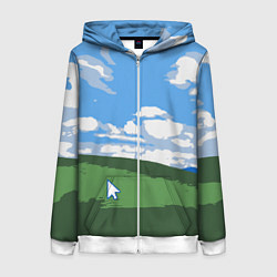 Толстовка на молнии женская Новый уродливый свитер от майков, цвет: 3D-белый