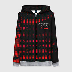 Толстовка на молнии женская Audi sportdot, цвет: 3D-меланж