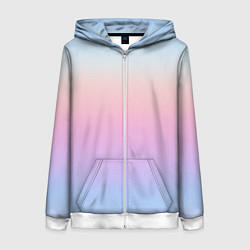 Женская толстовка на молнии Легкий голографический градиент