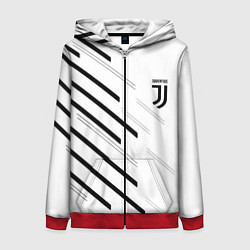 Толстовка на молнии женская Juventus sport geometry, цвет: 3D-красный