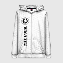 Женская толстовка на молнии Chelsea sport на светлом фоне по-вертикали