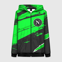 Толстовка на молнии женская Napoli sport green, цвет: 3D-черный