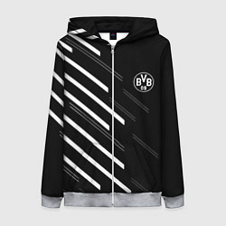 Толстовка на молнии женская Borussia sport fc, цвет: 3D-меланж