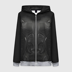 Толстовка на молнии женская Мото - броня, цвет: 3D-меланж