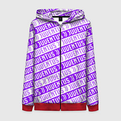 Женская толстовка на молнии Juventus pattern