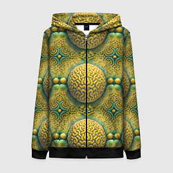 Женская толстовка на молнии Чертоги разума - мозги в лабиринте