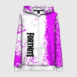 Женская толстовка на молнии Fortnite pink color