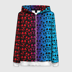 Женская толстовка на молнии Marshmello gradient