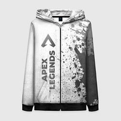 Женская толстовка на молнии Apex Legends - white gradient по-вертикали