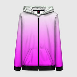 Женская толстовка на молнии Gradient color pink