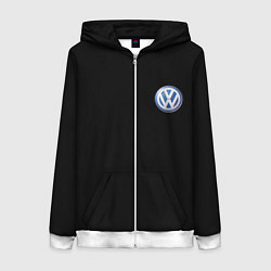 Женская толстовка на молнии Volkswagen logo auto