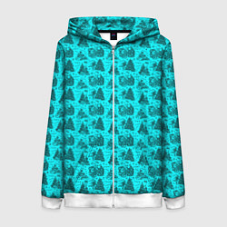 Женская толстовка на молнии Новогодние звери