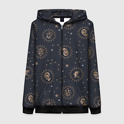 Женская толстовка на молнии Все факультеты Хогвартса