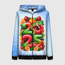 Женская толстовка на молнии Змеи к нам приходят 2025