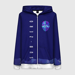 Толстовка на молнии женская Mortal Kombat - Саб-Зиро, цвет: 3D-белый