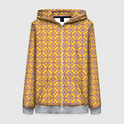 Женская толстовка на молнии Красочный орнамент в восточном стиле