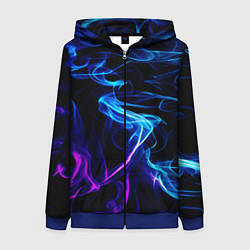 Женская толстовка на молнии Color blue pink