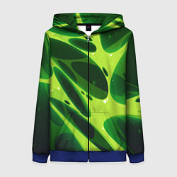 Женская толстовка на молнии Color green light green