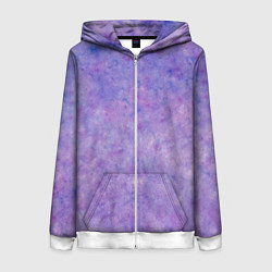 Женская толстовка на молнии Фиолетовый свет фонаря