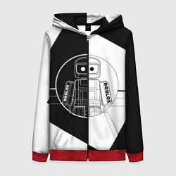 Женская толстовка на молнии Роблокс робот