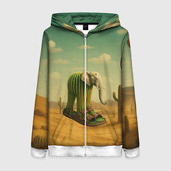 Женская толстовка на молнии Лирили ларила мем