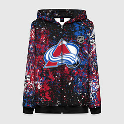 Женская толстовка на молнии Colorado Avalanche NHL black