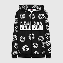 Толстовка на молнии женская Deadboy - Bones, цвет: 3D-черный