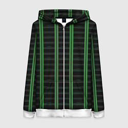 Женская толстовка на молнии Color black cage