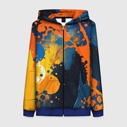 Женская толстовка на молнии Краска на стене