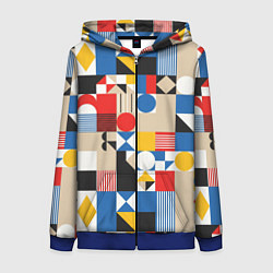 Женская толстовка на молнии Геометрический балаган