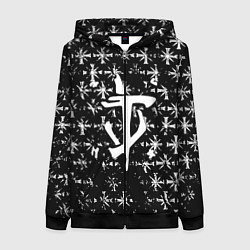 Толстовка на молнии женская Doom x farcry game, цвет: 3D-черный