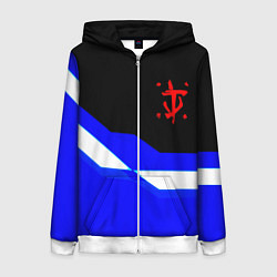 Женская толстовка на молнии Doom sport geometry