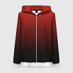 Женская толстовка на молнии Red gradient