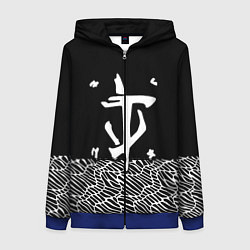 Женская толстовка на молнии Doom геометрия линии