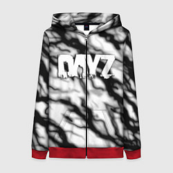 Толстовка на молнии женская Dayz серый шторм, цвет: 3D-красный