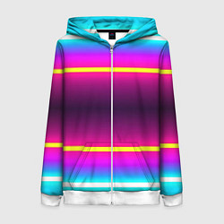 Женская толстовка на молнии Color neon