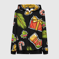 Женская толстовка на молнии Рождественский вайб