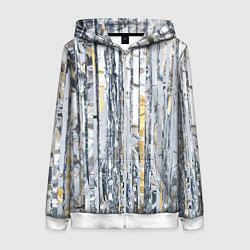 Женская толстовка на молнии Новогодний дождик