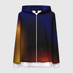 Женская толстовка на молнии Color black red blue