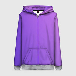 Женская толстовка на молнии The color is purple