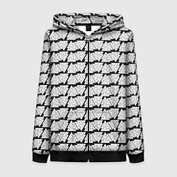 Женская толстовка на молнии Символы валькнут как защитная кольчуга