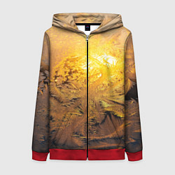 Женская толстовка на молнии Зимний закат